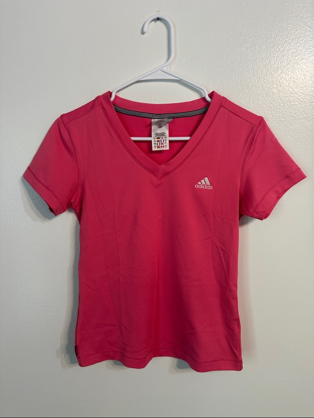 adidas Pink Short Sleeve Tee - Size Small
